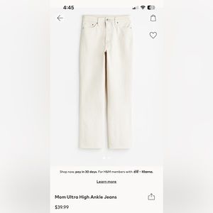 High waisted mom jeans